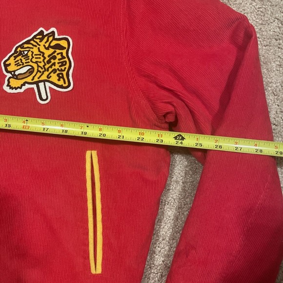 ICECREAM BBC Red Corduroy VARSITY JACKET Size Large - Picture 4 of 5